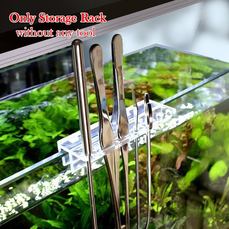 Planted Aquarium Materials - ชั้นเก็บเครื่องมือตู้ปลาใหม่1ชิ้นที่ยึดอะคริลิกสำหรับแหนบมีดโกนที่ยึดเครื่องมือทำความสะอาดตู้ปลาน้ำหญ้า