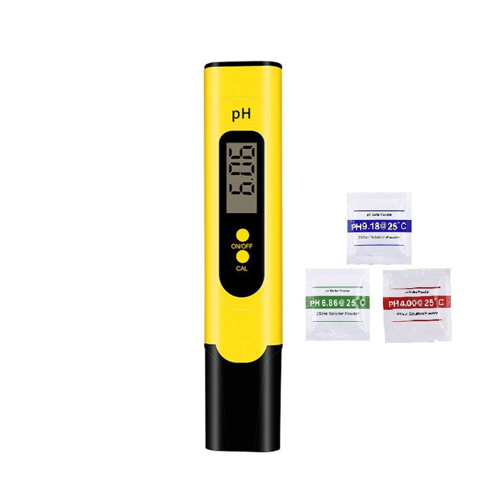 Planted Aquarium Test Kit - Digital PH Meter อัตโนมัติ 0.01 พร้อมผงสอบเทียบ