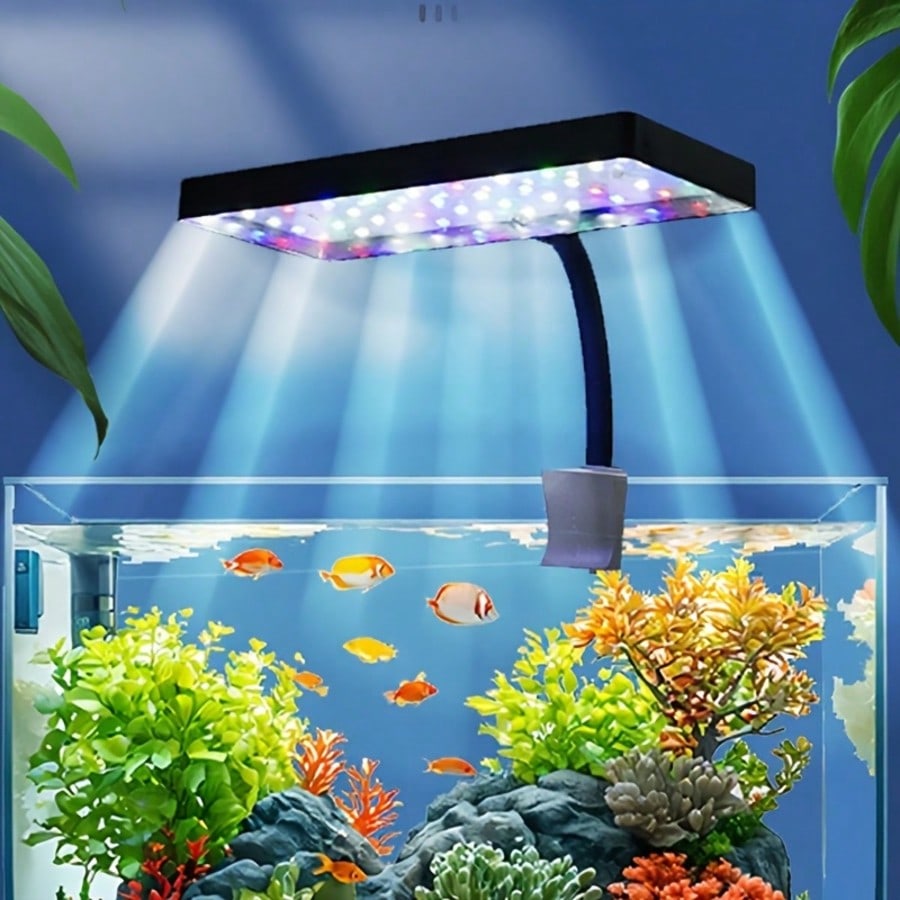 Aquarium Plant Growing - ไฟปลูกพืชน้ำแบบเต็มสเปกตรัมพร้อมอินเทอร์เฟซ USB, ไฟสำหรับตู้ปลา, เหมาะสำหรับผู้ที่ชื่นชอบการเลี้ยงปลาในตู้ปลา