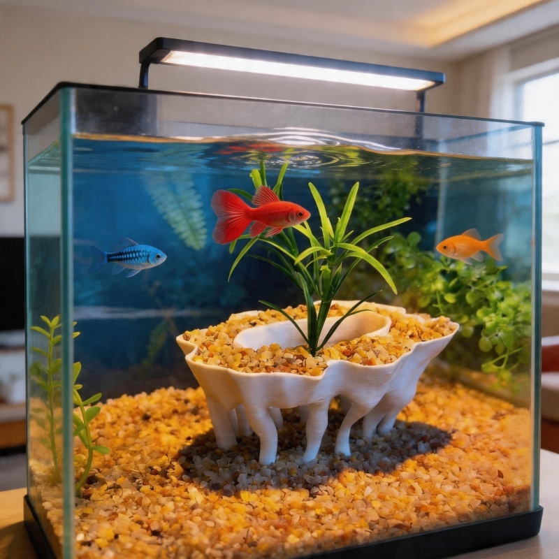 Planted Aquarium Materials - พืชน้ำพิมพ์สามมิติรูปทรงรากไม้ พร้อมกระถางต้นไม้ที่ใช้เป็นของตกแต่งตู้ปลาด้วย