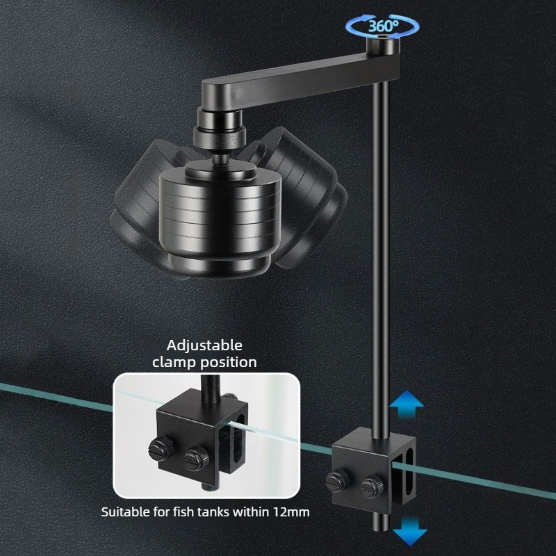 ไฟตู้ปลา LED 3 สี กันน้ำ ปรับไ - Aquarium Plant Grow Light บทวิจารณ์และราคา