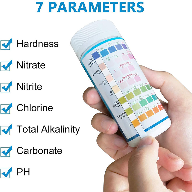 7-IN-1 Aquarium Test Strips 10 - Planted Aquarium Test Kit บทวิจารณ์และราคา
