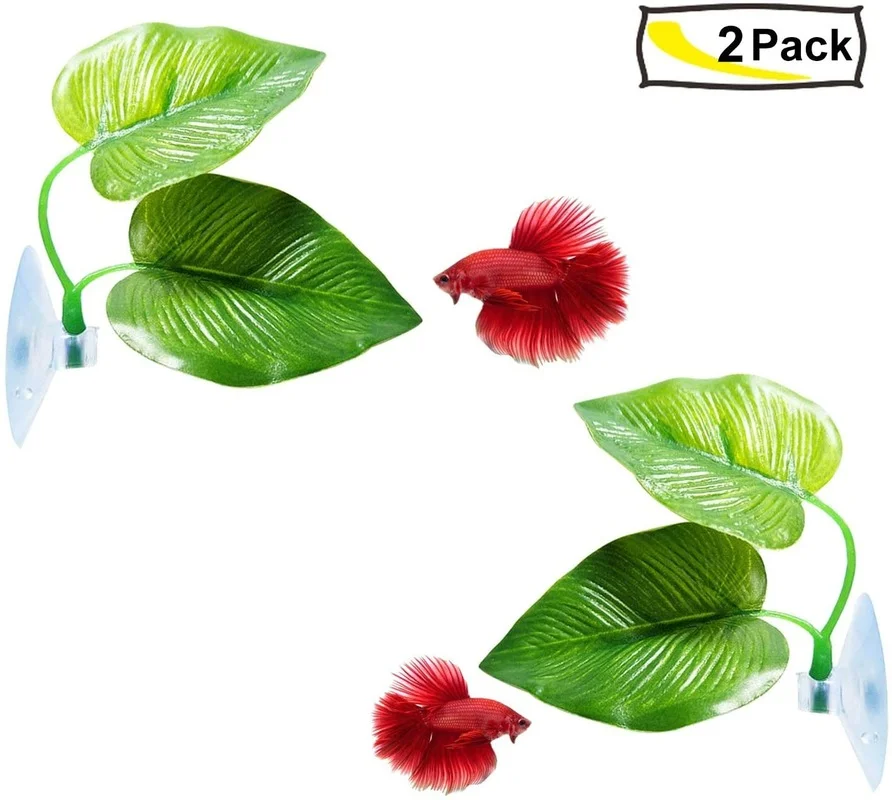 เปลญวนใบปลา Betta จําลองที่อยู - Planted Aquarium Materials บทวิจารณ์และราคา
