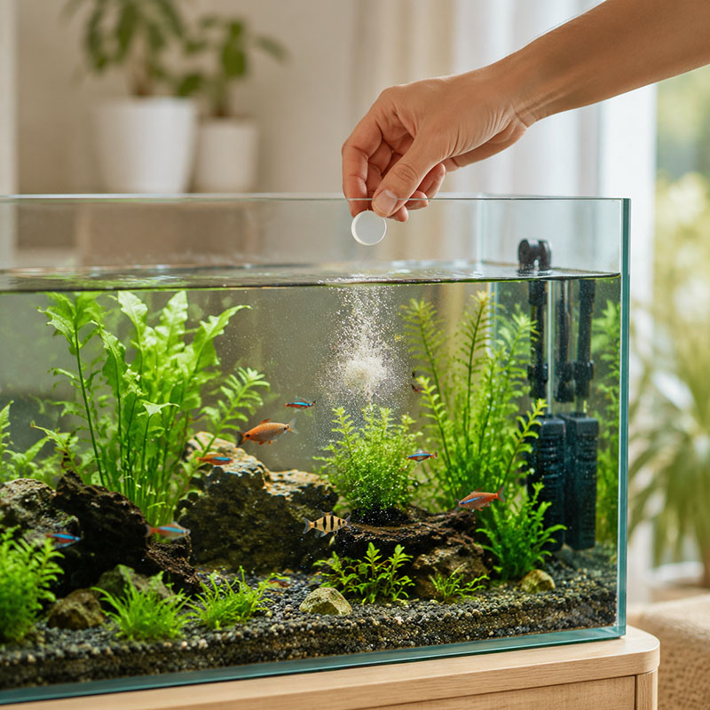 เม็ดกำจัดตะไคร่น้ำในตู้ปลา MIR - Aquarium Plant Growing บทวิจารณ์และราคา