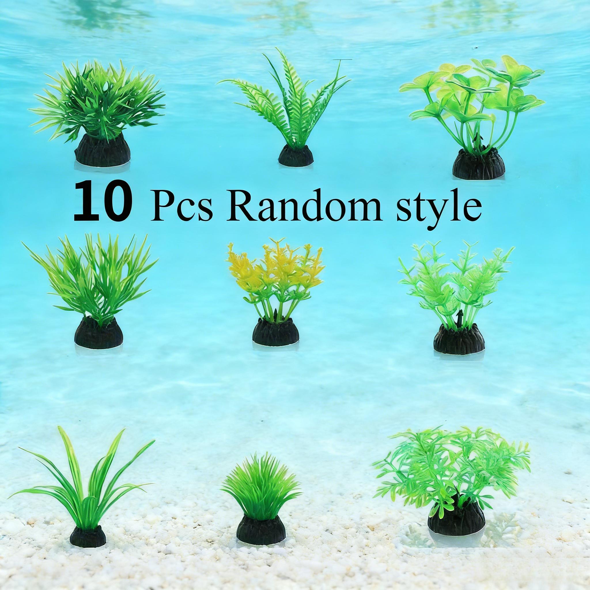 10 ชิ้น ต้นไม้ประดิษฐ์สีเขียวส - Planted Aquarium Materials บทวิจารณ์และราคา