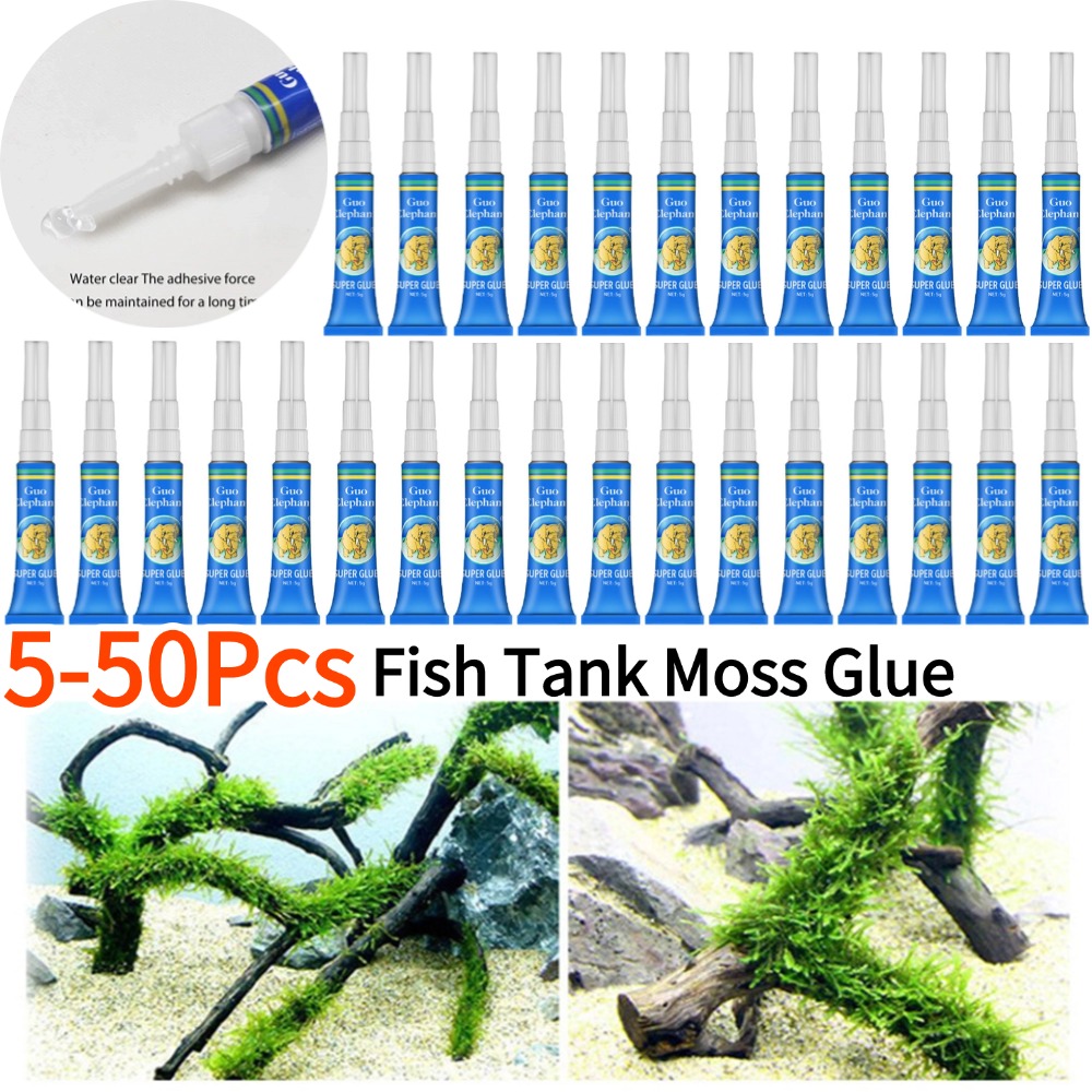 50-5 ชิ้นถังปลาภูมิทัศน์ Moss  - Aquarium Plant Glue บทวิจารณ์และราคา